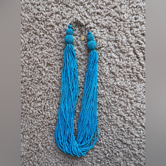 LOFT Turquoise Beaded Necklace - Picture 2 of 2